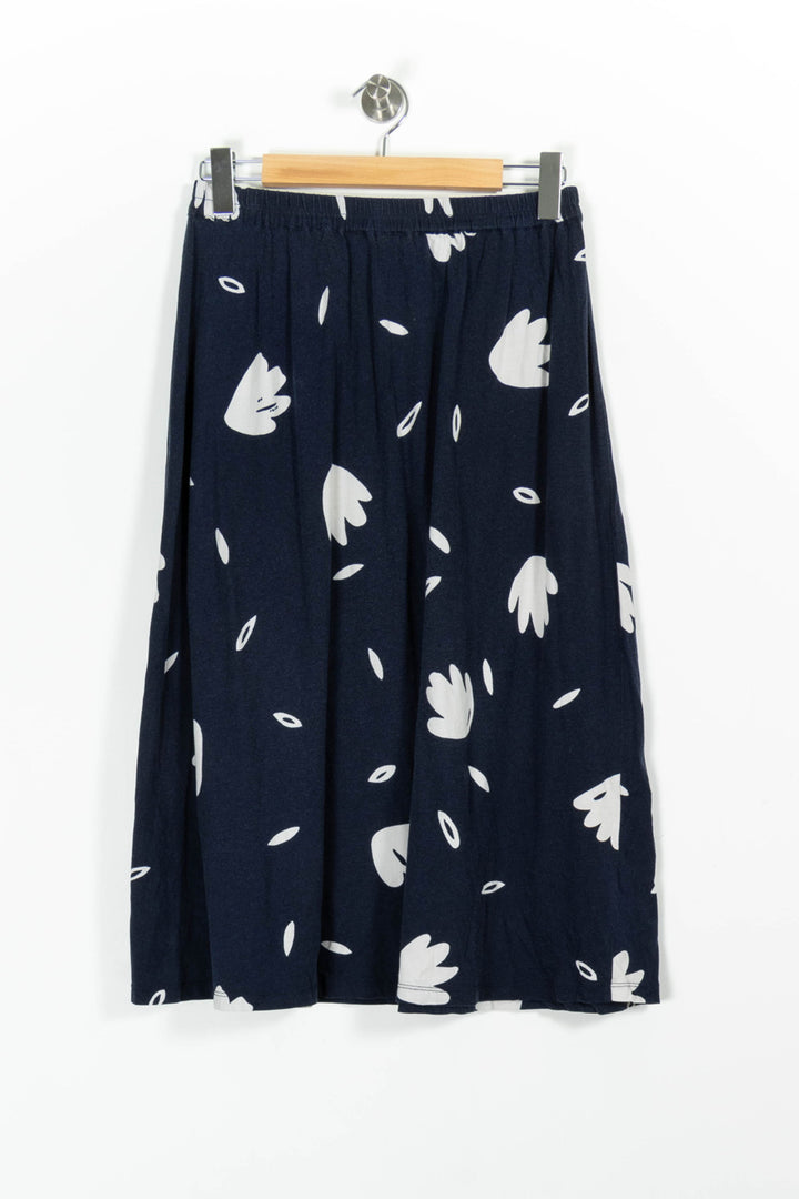 Jupe Midi Bleue et Blanche - Taille XL/42 de la marque Des petits hauts | PARAD85690 - Vendu par Paradigme - Image 4