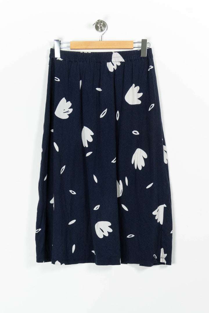 Jupe Midi Bleue et Blanche - Taille XL/42 de la marque Des petits hauts | PARAD85690 - Vendu par Paradigme - Image 2