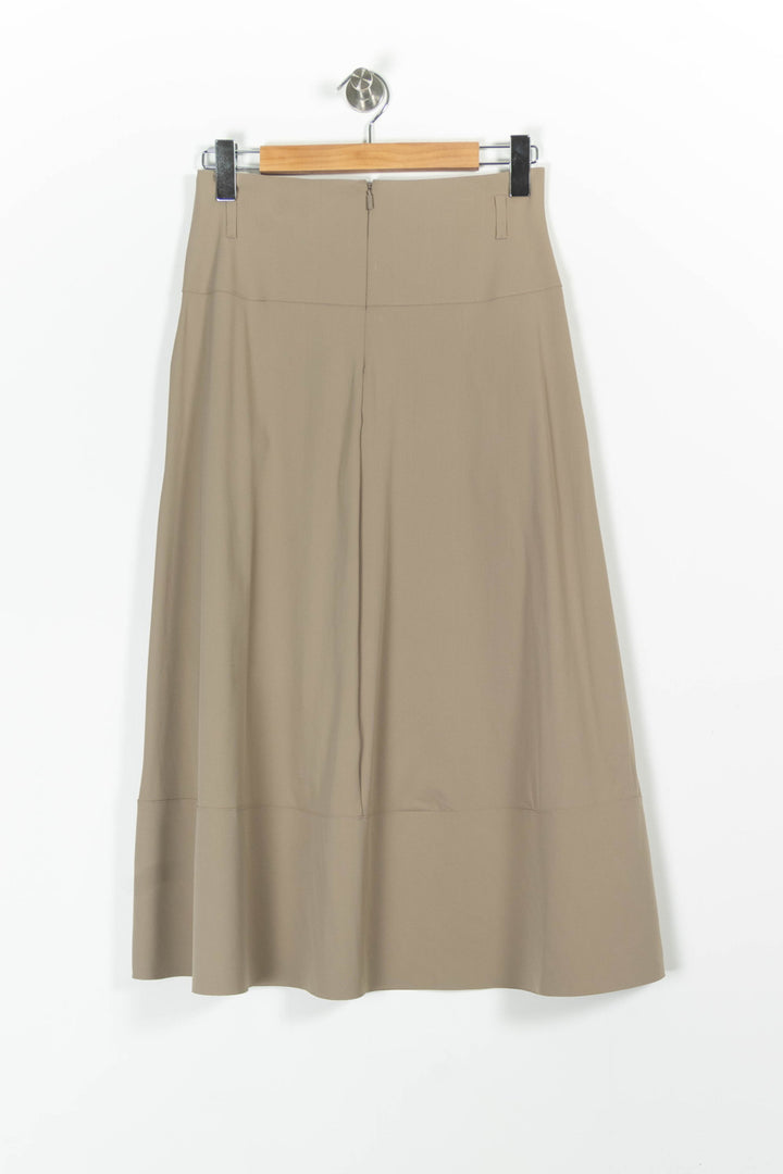 Jupe Longue Marron - Taille M/38 de la marque Max Mara | PARAD85695 - Vendu par Paradigme - Image 4