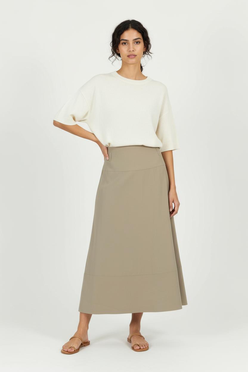 Jupe Longue Marron - Taille M/38 de la marque Max Mara | PARAD85695 - Vendu par Paradigme - Image 1