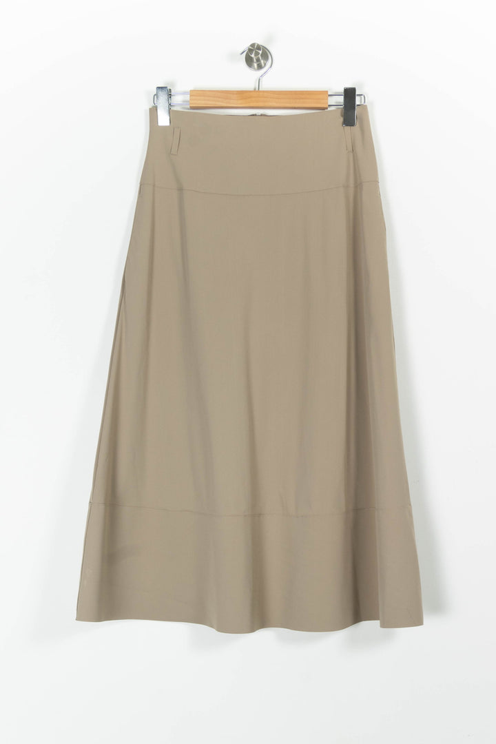 Jupe Longue Marron - Taille M/38 de la marque Max Mara | PARAD85695 - Vendu par Paradigme - Image 2
