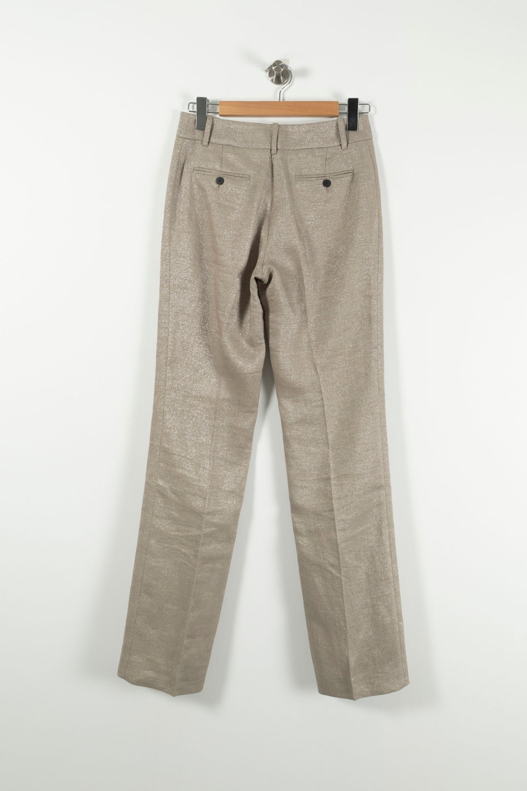 Pantalon Droit Doré - Taille S/36 de la marque Gerard Darel | PARAD85697 - Vendu par Paradigme - Image 4