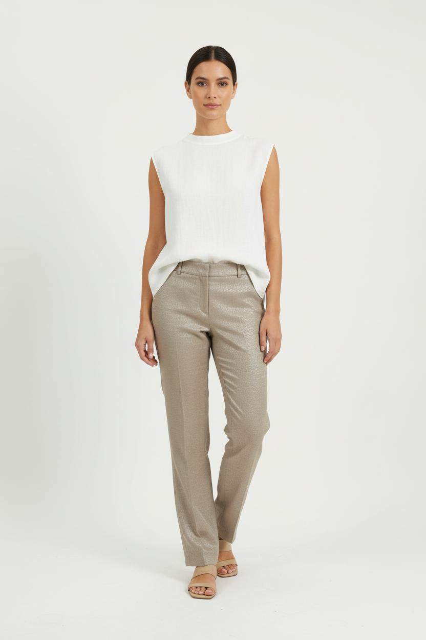 Pantalon Droit Doré - Taille S/36 de la marque Gerard Darel | PARAD85697 - Vendu par Paradigme - Image 1