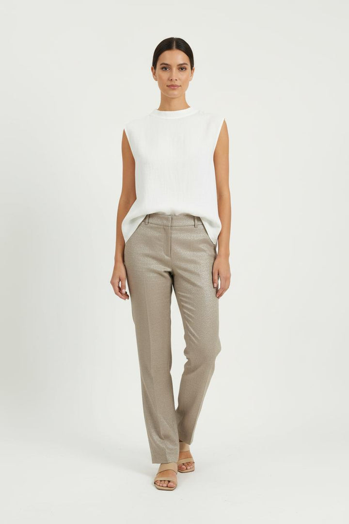 Pantalon Droit Doré - Taille S/36 de la marque Gerard Darel | PARAD85697 - Vendu par Paradigme - Image 1