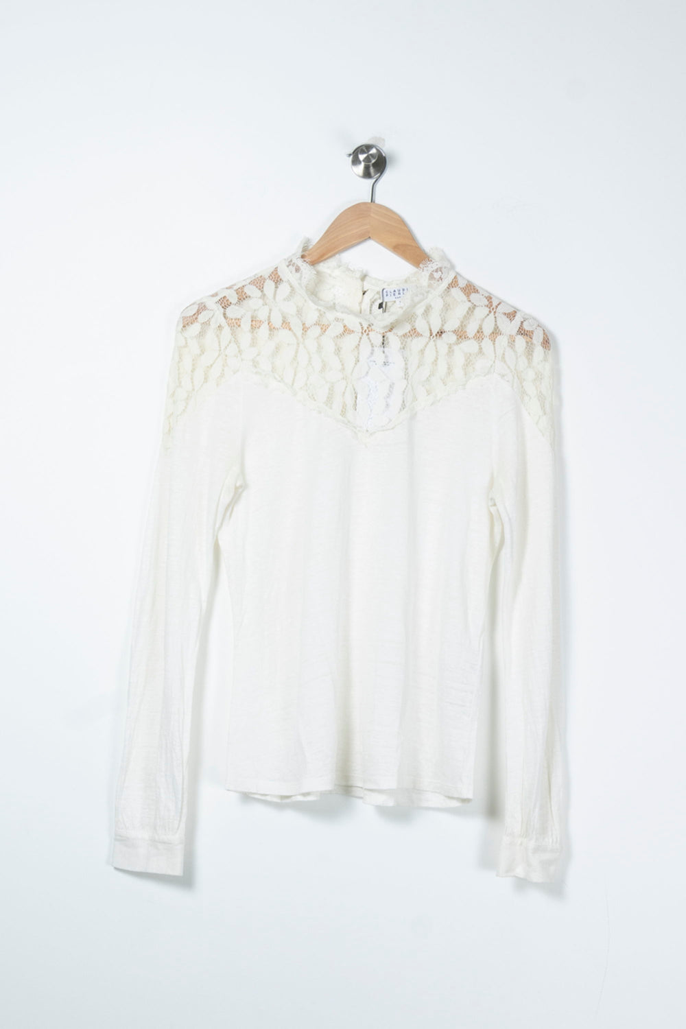 Blouse Blanche - Taille S/36 de la marque Claudie Pierlot | PARAD85700 - Vendu par Paradigme - Image 2