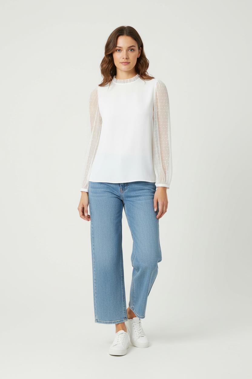 Blouse Blanche - Taille S/36 de la marque Claudie Pierlot | PARAD85702 - Vendu par Paradigme - Image 1