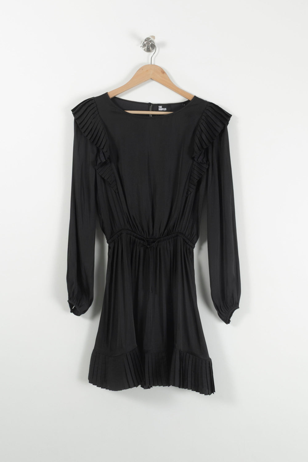 Robe Plissée Noire - Taille S/36 de la marque The Kooples | PARAD85708 - Vendu par Paradigme - Image 2