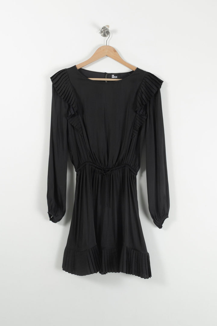 Robe Plissée Noire - Taille S/36 de la marque The Kooples | PARAD85708 - Vendu par Paradigme - Image 2