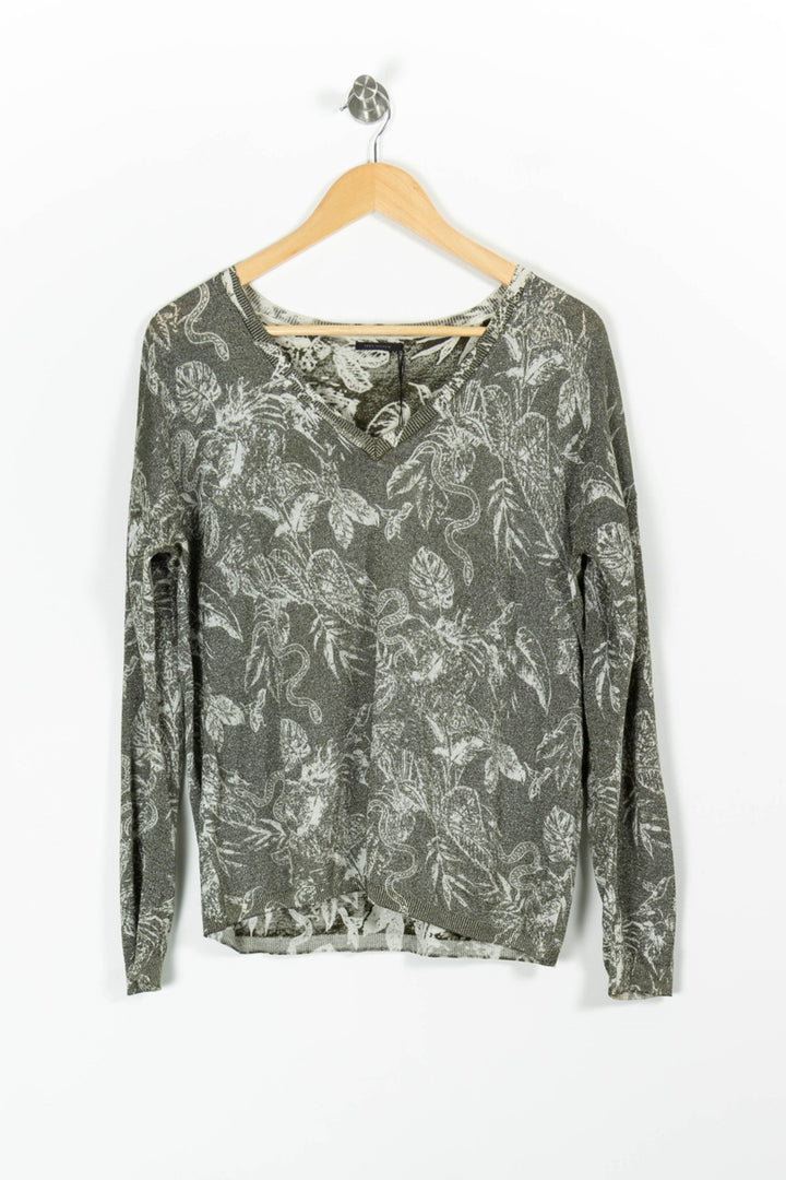 Pull Vert et Blanc - Taille M/38 de la marque IKKS | PARAD85710 - Vendu par Paradigme - Image 2