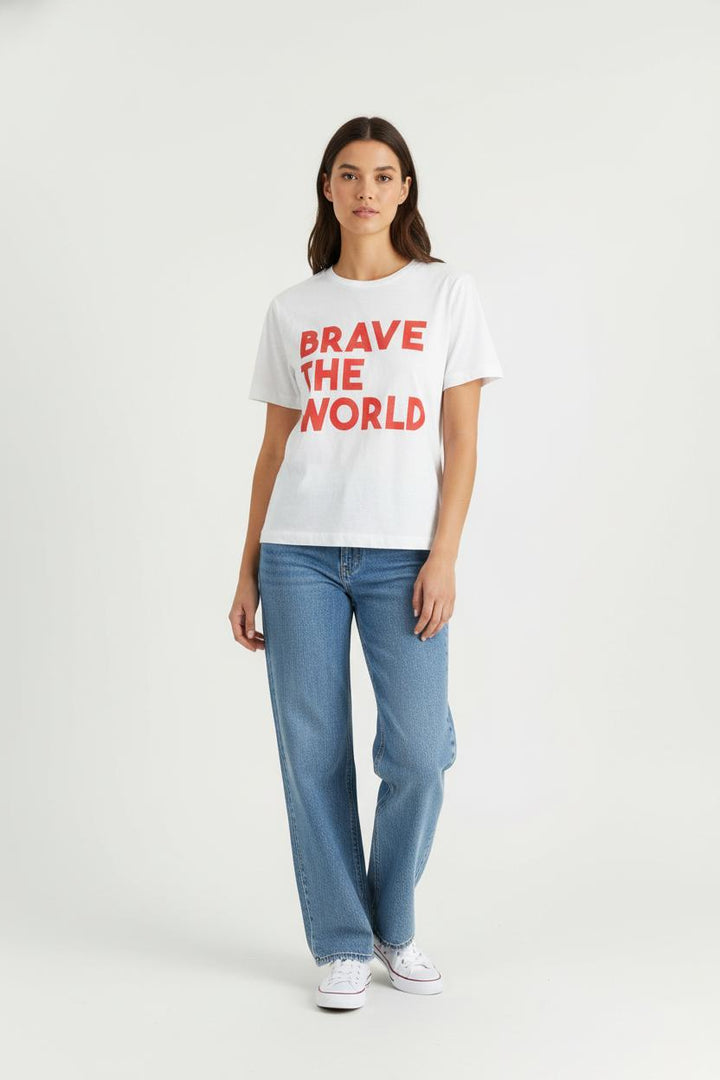 Tee-shirt Blanc et Rouge - Taille S/36 de la marque Claudie Pierlot | PARAD85712 - Vendu par Paradigme - Image 1