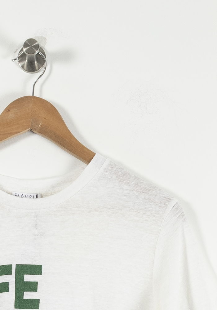 Tee-shirt Blanc et Vert - Taille S/36 de la marque Claudie Pierlot | PARAD85715 - Vendu par Paradigme - Image 3