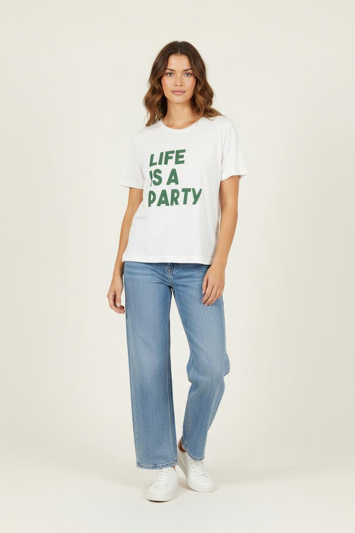 Tee-shirt Blanc et Vert - Taille S/36 de la marque Claudie Pierlot | PARAD85715 - Vendu par Paradigme - Image 1