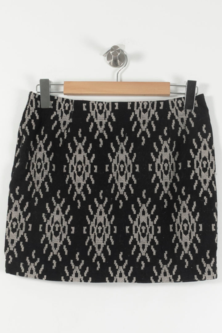 Jupe Droite Noire et Grise - Taille M/38 de la marque Comptoir des Cotonniers | PARAD85718 - Vendu par Paradigme - Image 4