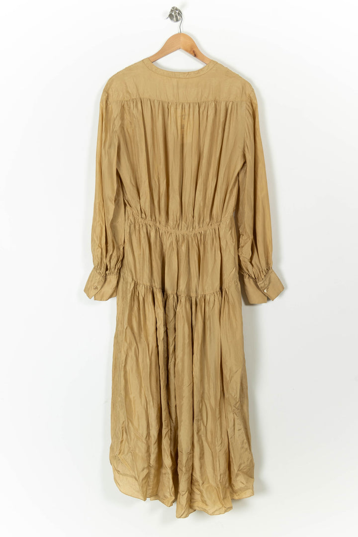 Robe Longue Marron - Taille M/38 de la marque Joseph | PARAD85724 - Vendu par Paradigme - Image 4