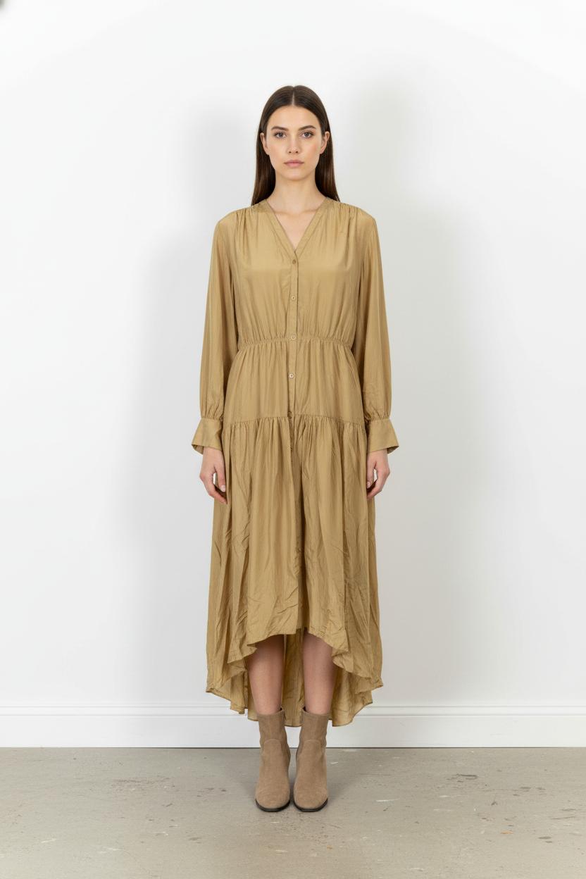 Robe Longue Marron - Taille M/38 de la marque Joseph | PARAD85724 - Vendu par Paradigme - Image 1