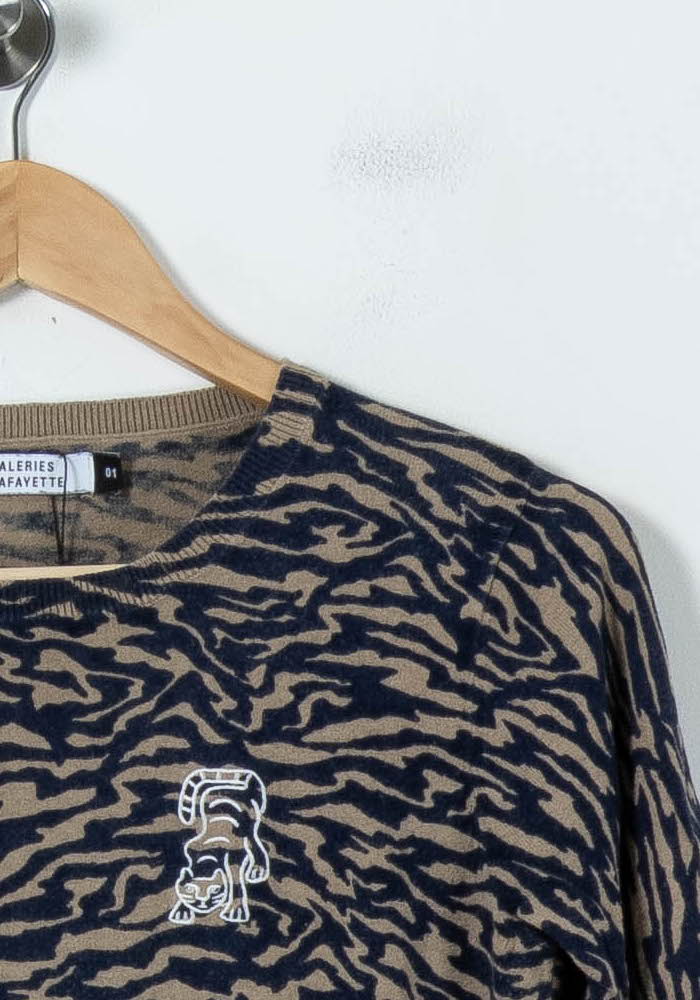 Pull Marron et Bleu - Taille S/36 de la marque Galeries Lafayette | PARAD85733 - Vendu par Paradigme - Image 3
