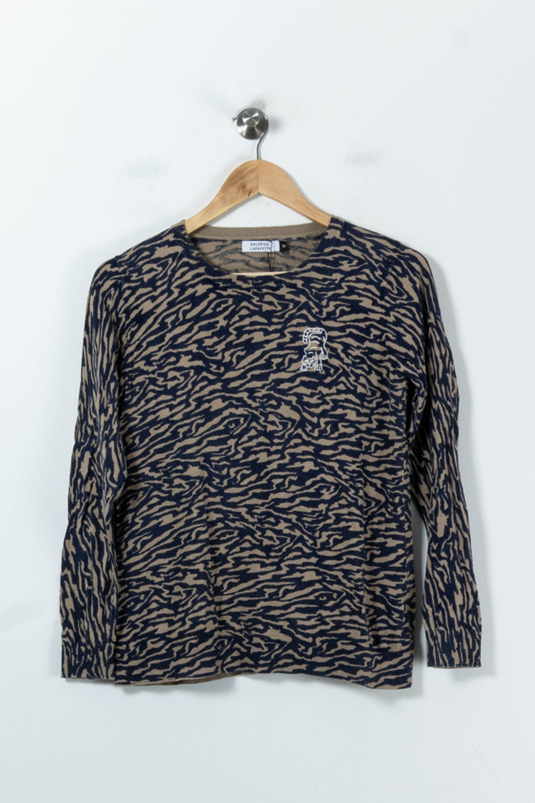 Pull Marron et Bleu - Taille S/36 de la marque Galeries Lafayette | PARAD85733 - Vendu par Paradigme - Image 2