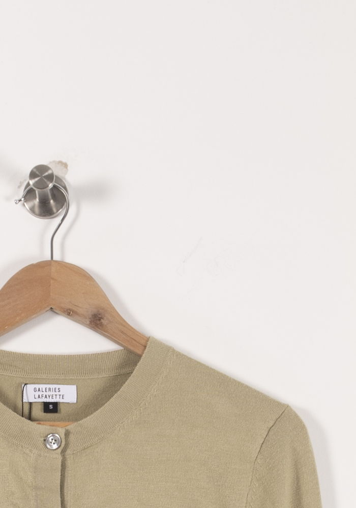 Cardigan Beige - Taille S/36 de la marque Galeries Lafayette | PARAD85736 - Vendu par Paradigme - Image 3