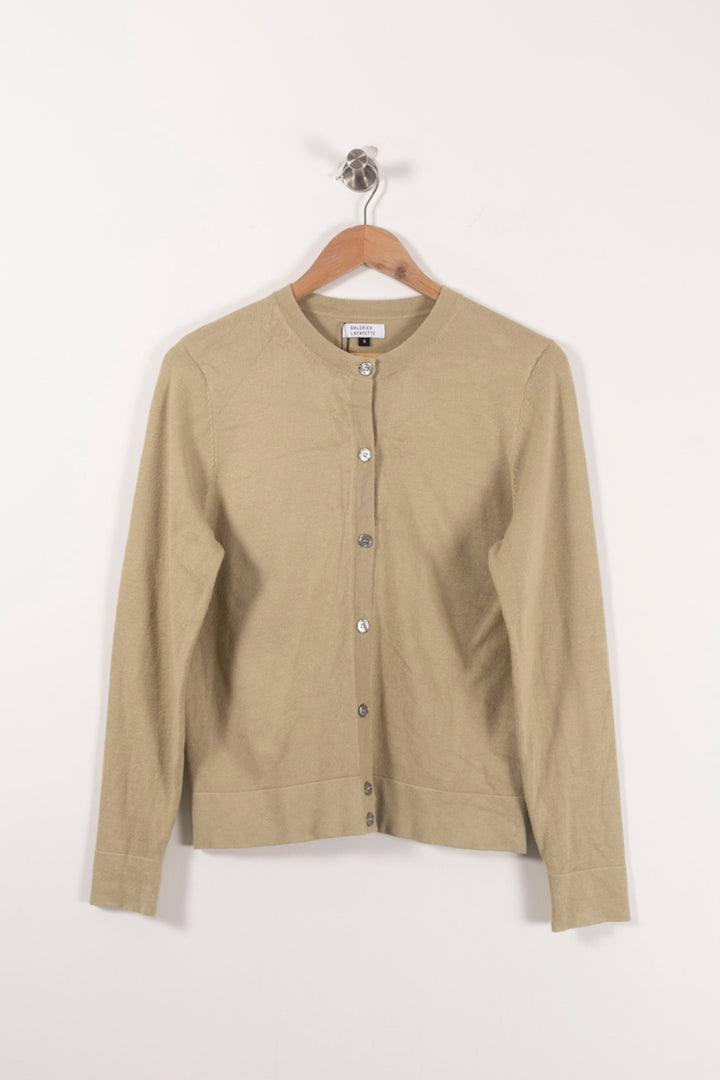 Cardigan Beige - Taille S/36 de la marque Galeries Lafayette | PARAD85736 - Vendu par Paradigme - Image 2