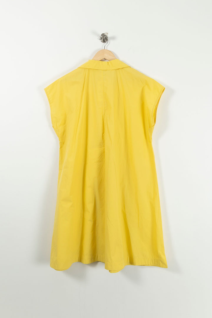 Robe Chemise Jaune - Taille L/40 de la marque Weekend Max Mara | PARAD85740 - Vendu par Paradigme - Image 4