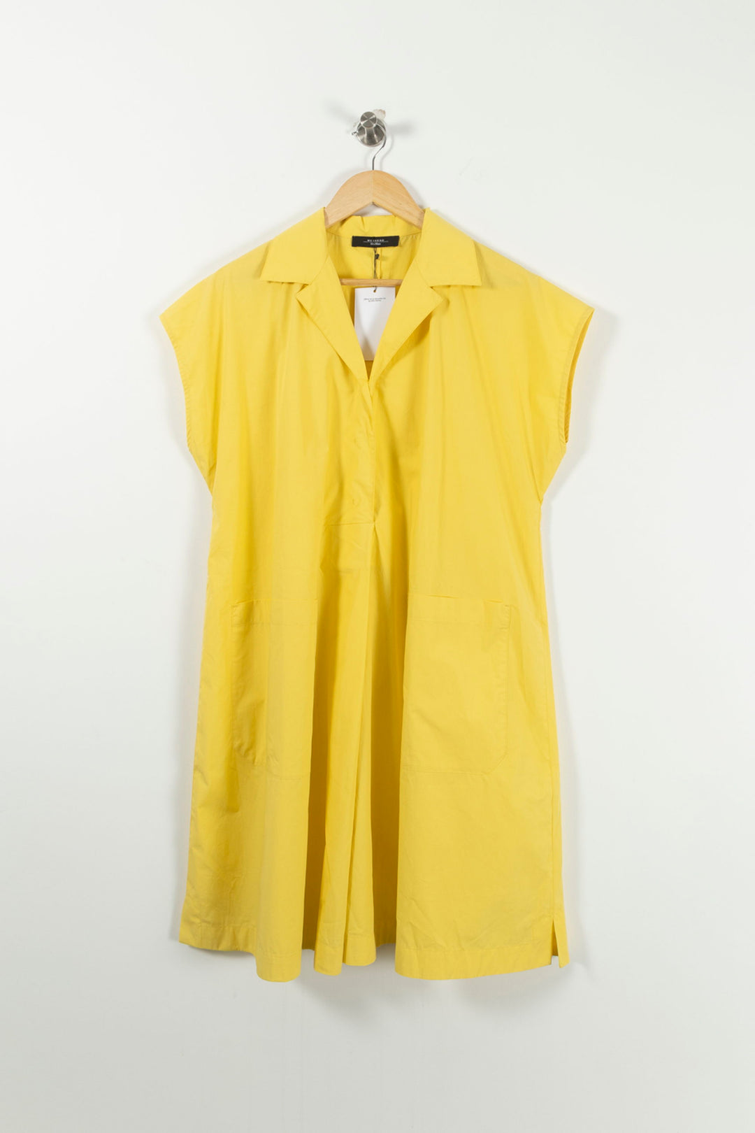 Robe Chemise Jaune - Taille L/40 de la marque Weekend Max Mara | PARAD85740 - Vendu par Paradigme - Image 2