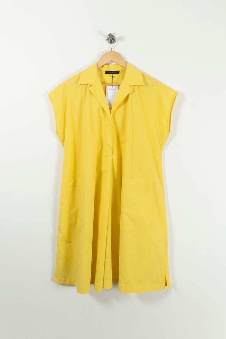 Robe Chemise Jaune - Taille L/40 de la marque Weekend Max Mara | PARAD85740 - Vendu par Paradigme - Image 2
