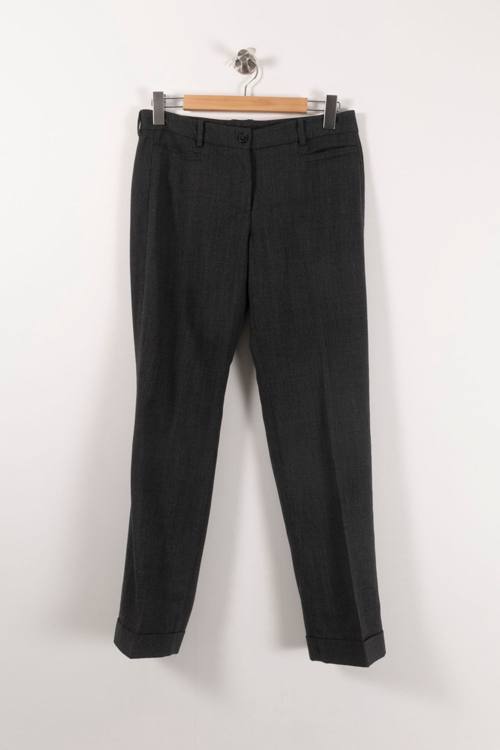 Pantalon De Costume Gris - Taille L/40 de la marque Weekend Max Mara | PARAD85743 - Vendu par Paradigme - Image 2