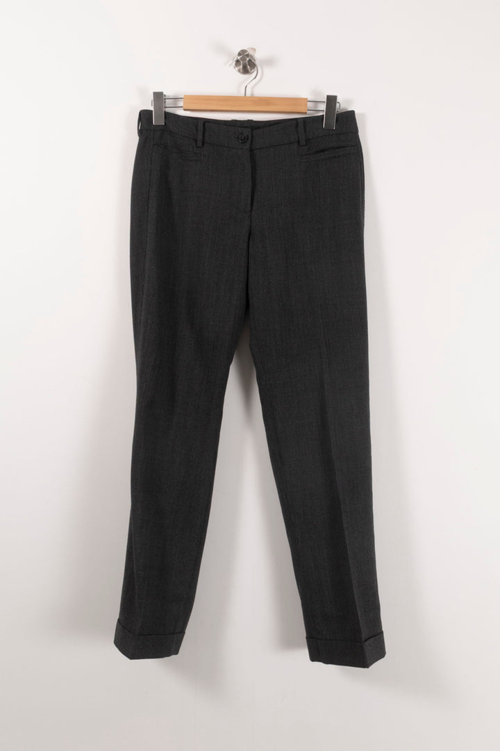 Pantalon De Costume Gris - Taille L/40 de la marque Weekend Max Mara | PARAD85743 - Vendu par Paradigme - Image 2