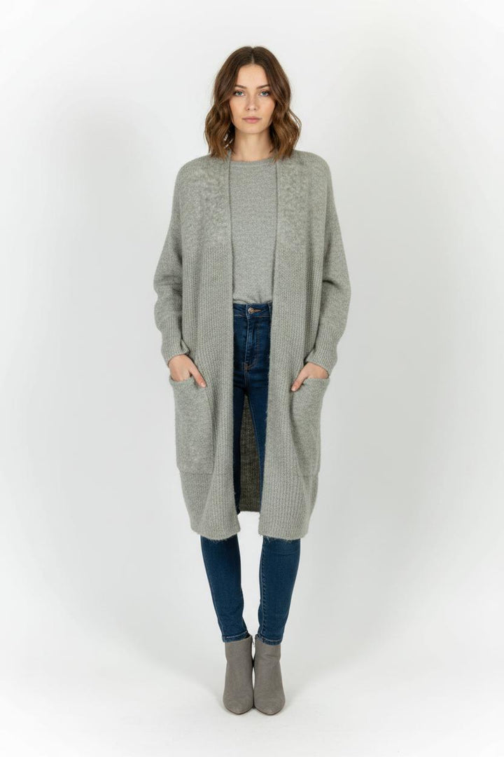 Cardigan Gris - Taille T.U. de la marque American Vintage | PARAD85746 - Vendu par Paradigme - Image 1