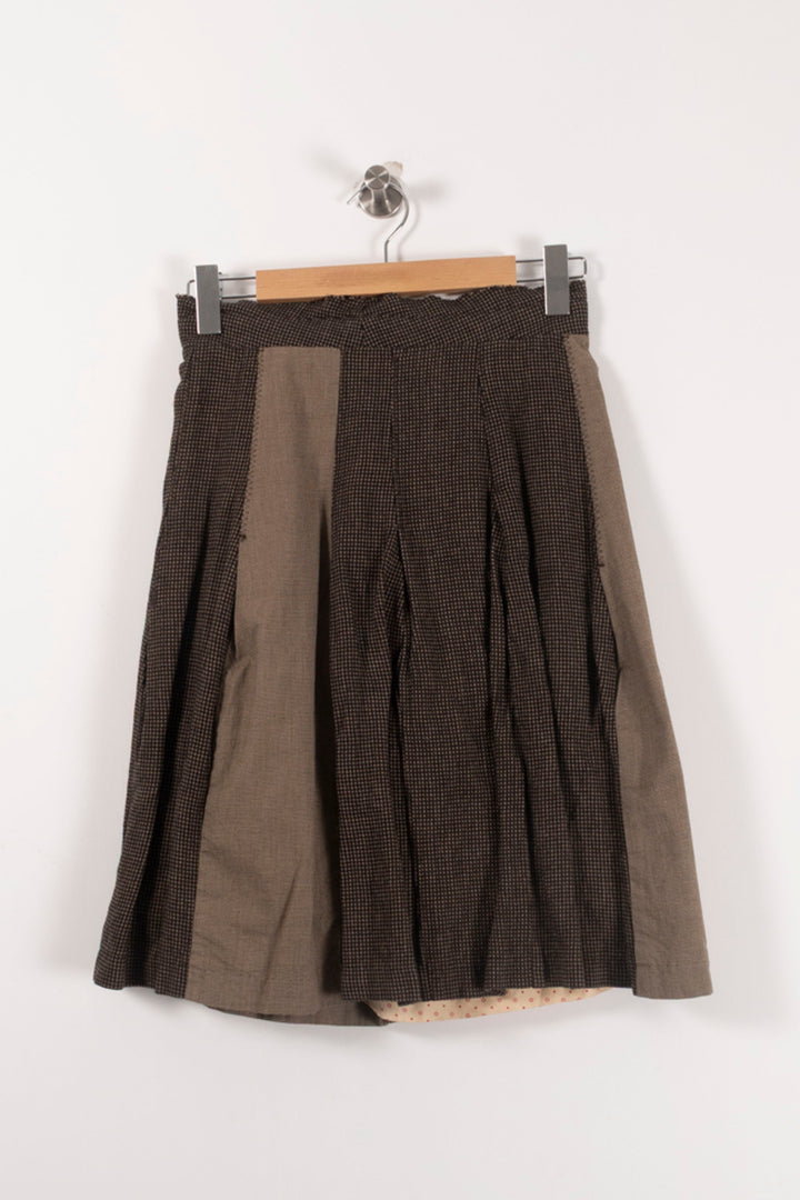 Jupe Midi Marron et Beige - Taille S/36 de la marque IKKS | PARAD85752 - Vendu par Paradigme - Image 4