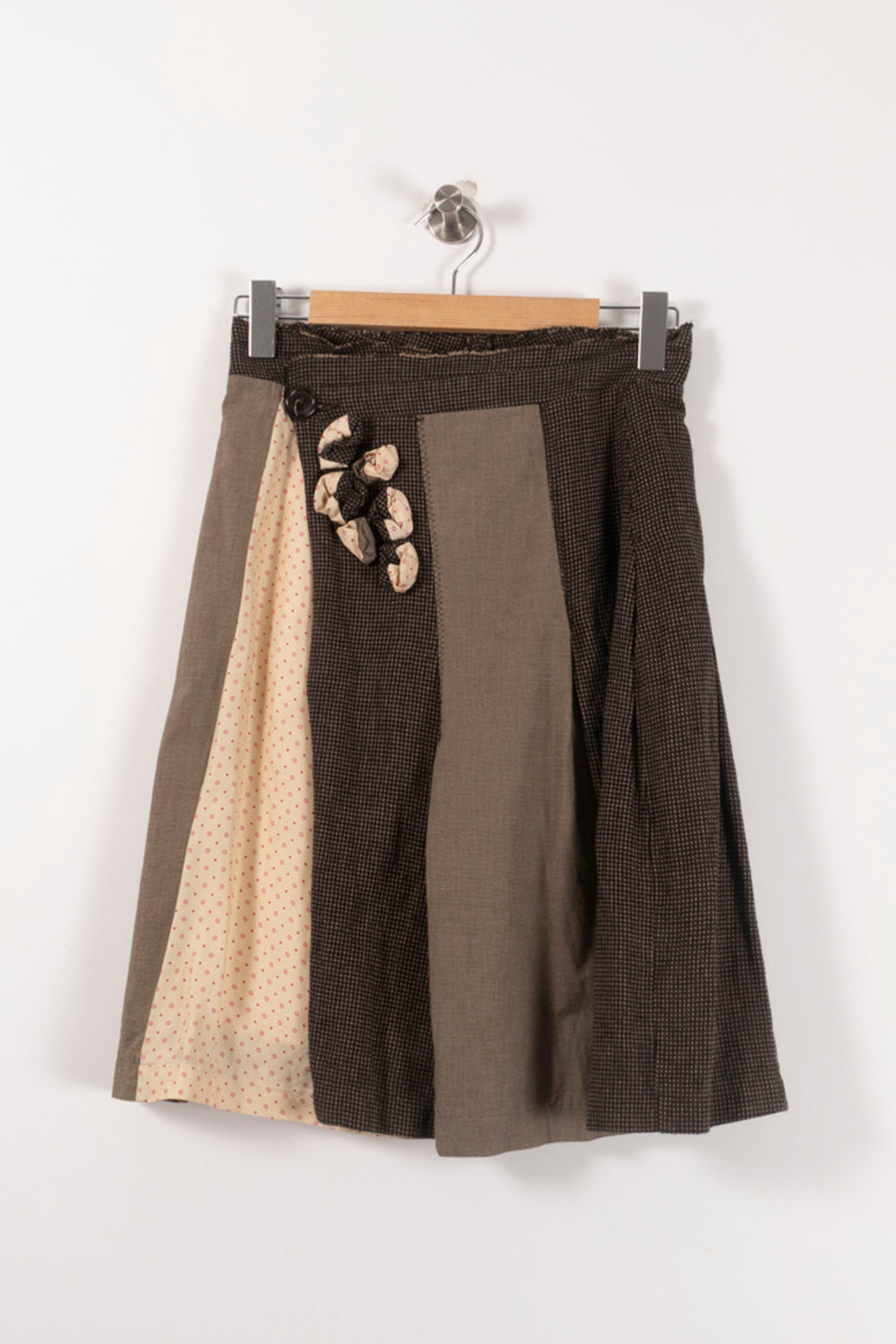 Jupe Midi Marron et Beige - Taille S/36 de la marque IKKS | PARAD85752 - Vendu par Paradigme - Image 2