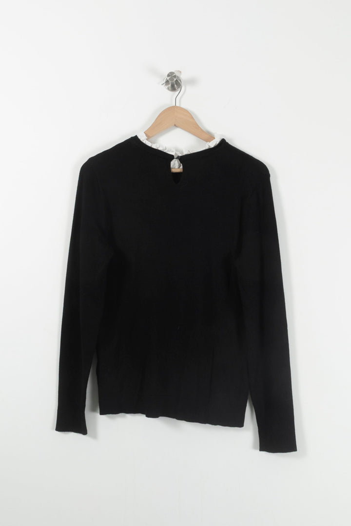 Pull Noir et Blanc - Taille S/36 de la marque Caroll | PARAD85753 - Vendu par Paradigme - Image 4