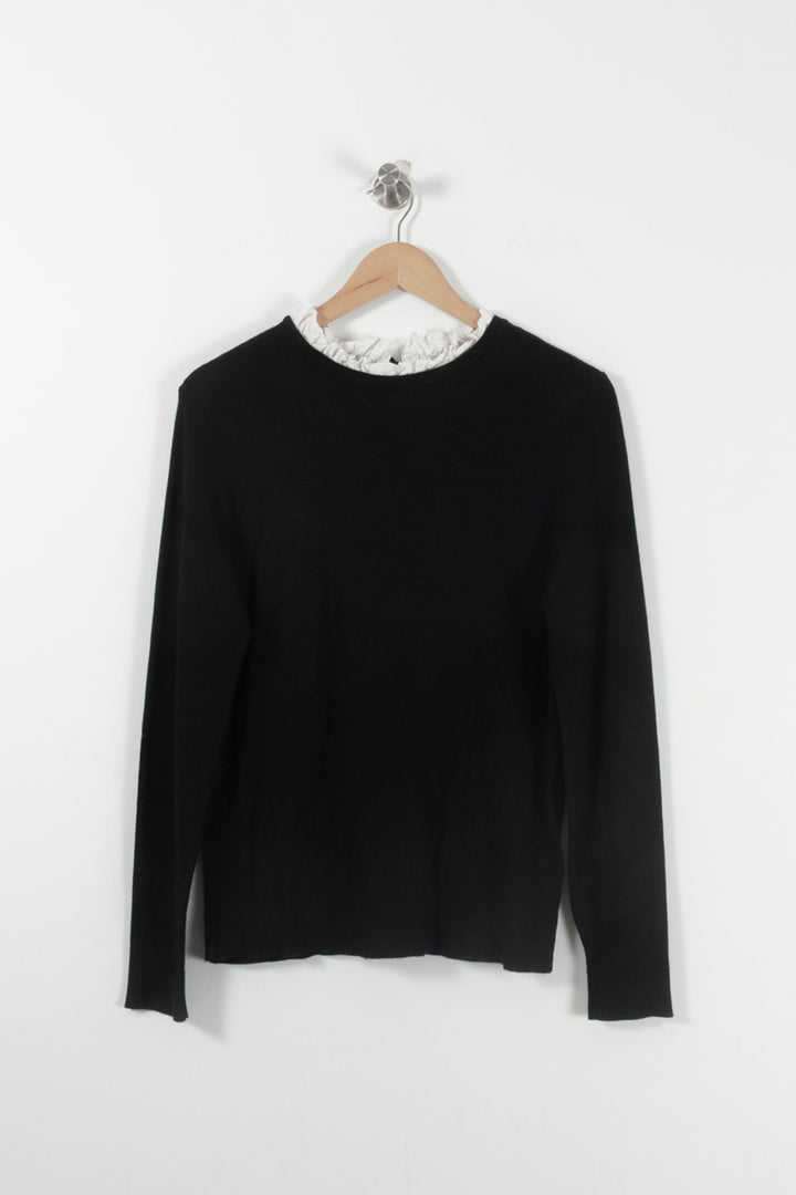 Pull Noir et Blanc - Taille S/36 de la marque Caroll | PARAD85753 - Vendu par Paradigme - Image 2