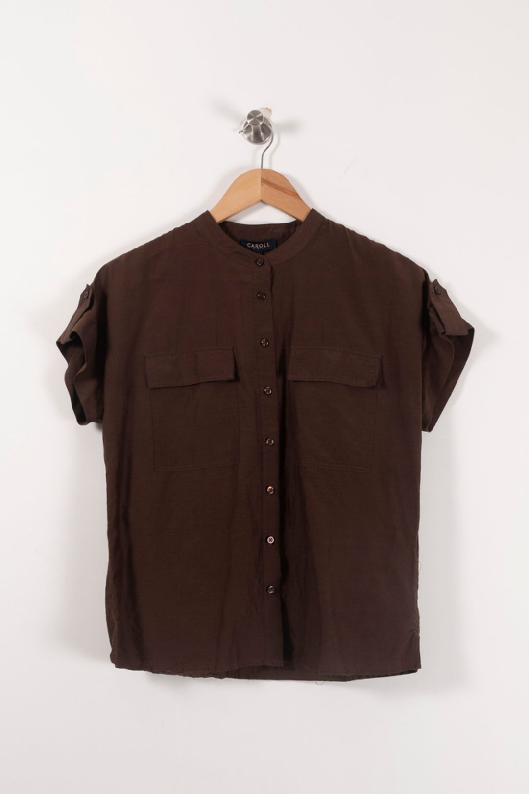 Chemisette Marron - Taille S/36 de la marque Caroll | PARAD85755 - Vendu par Paradigme - Image 2