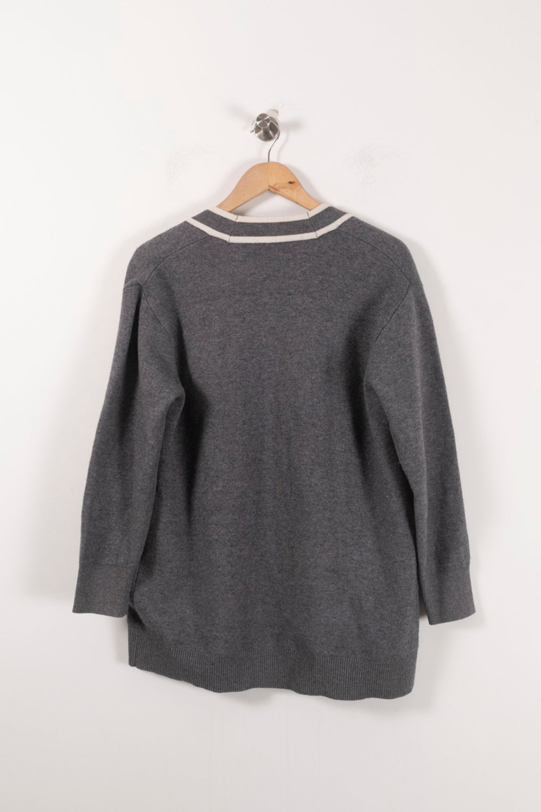 Cardigan Gris - Taille S/36 de la marque Sandro | PARAD85768 - Vendu par Paradigme - Image 4