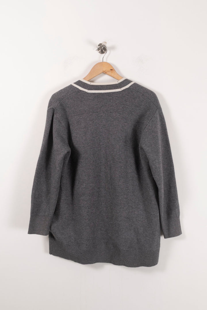 Cardigan Gris - Taille S/36 de la marque Sandro | PARAD85768 - Vendu par Paradigme - Image 4