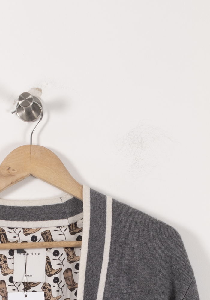 Cardigan Gris - Taille S/36 de la marque Sandro | PARAD85768 - Vendu par Paradigme - Image 3