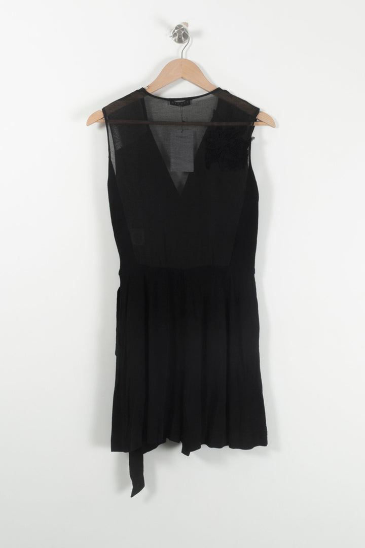 Combishort Noire - Taille M/38 de la marque Sandro | PARAD85769 - Vendu par Paradigme - Image 4