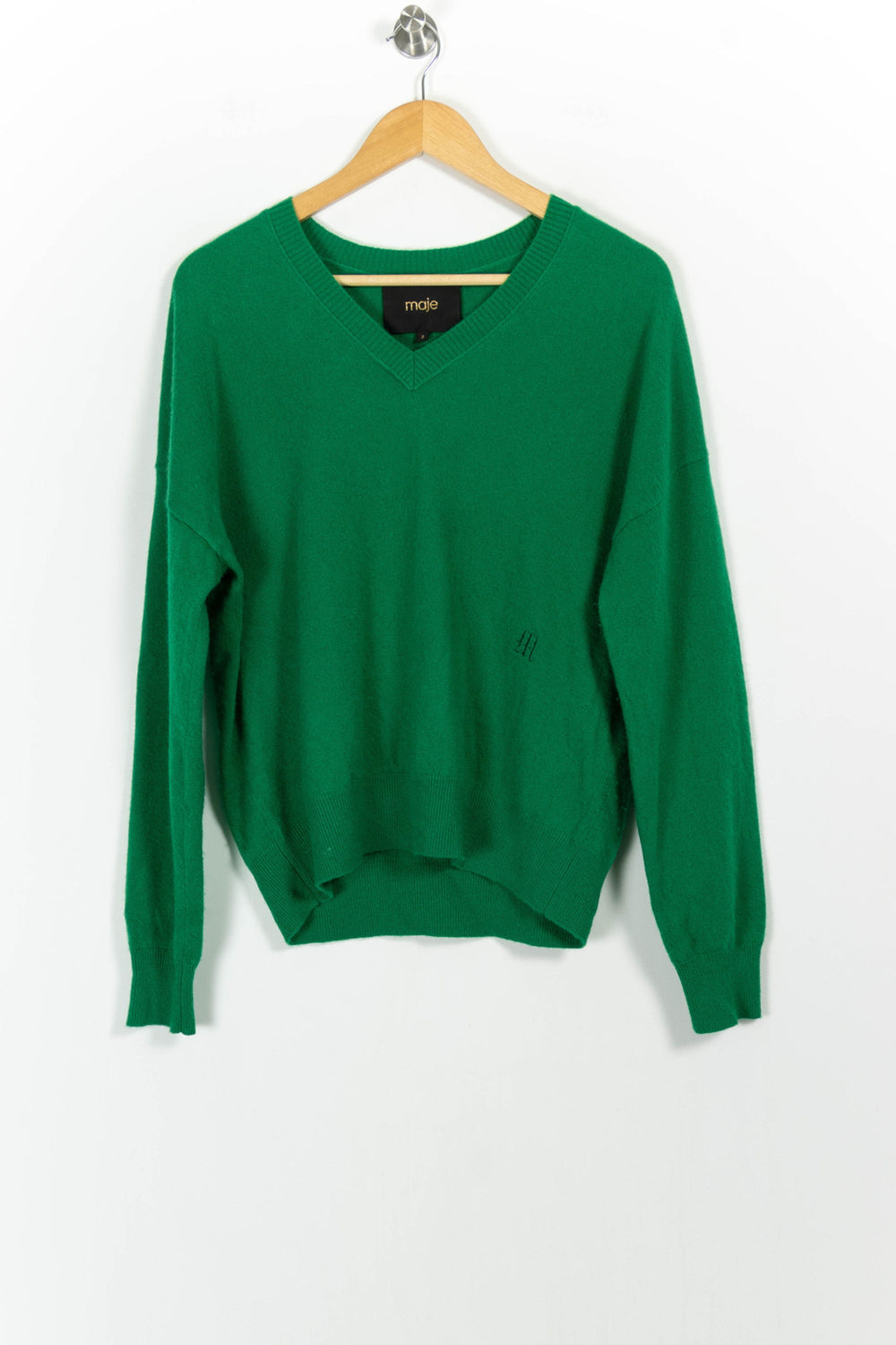 Pull Vert - Taille M/38 de la marque Maje | PARAD85771 - Vendu par Paradigme - Image 2