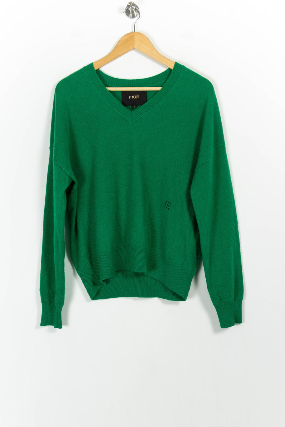 Pull Vert - Taille M/38 de la marque Maje | PARAD85771 - Vendu par Paradigme - Image 2