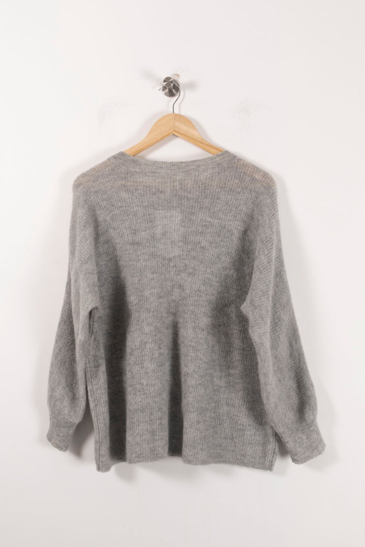 Pull Gris - Taille M/38 de la marque Des petits hauts | PARAD85773 - Vendu par Paradigme - Image 4