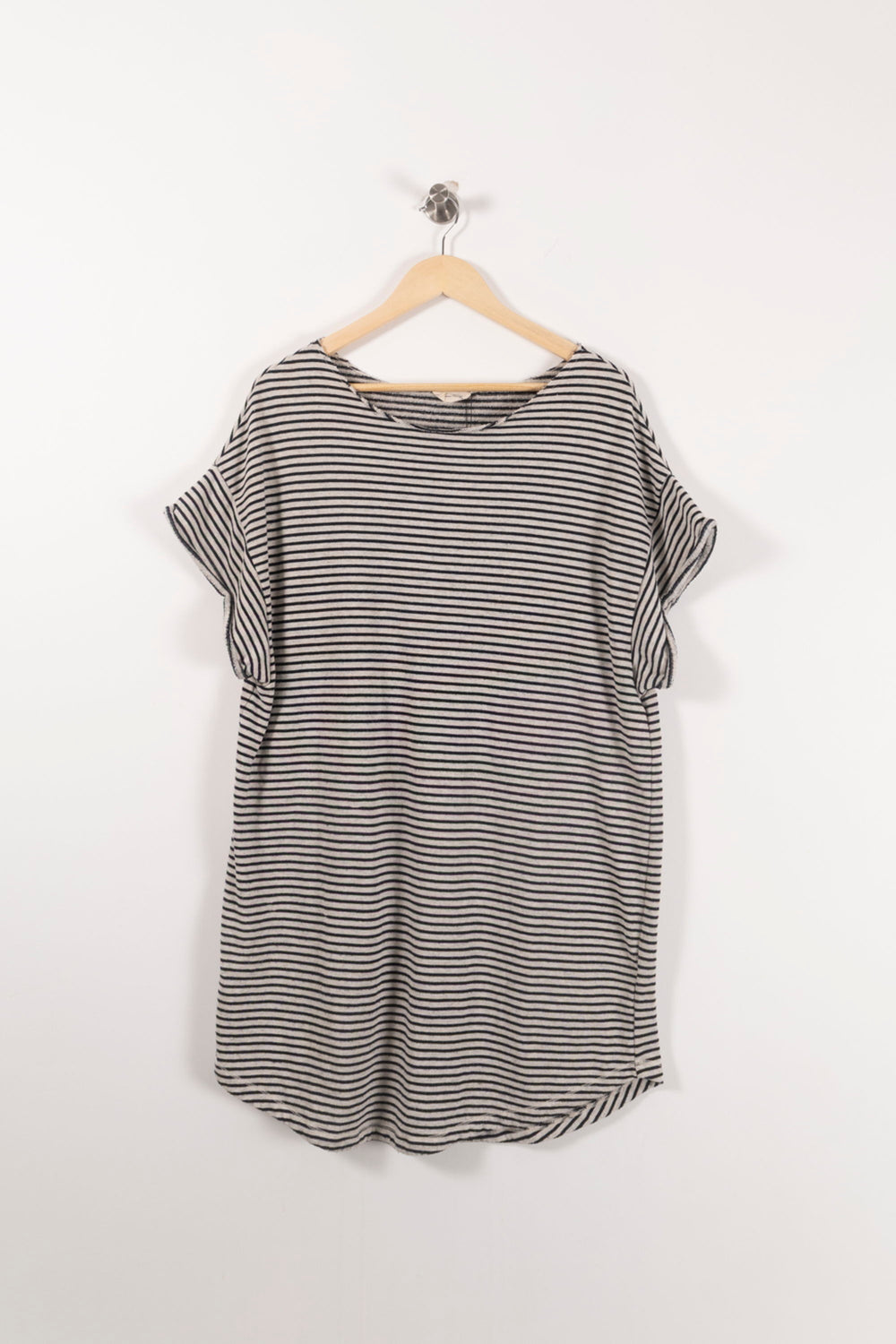 Robe Midi Rayée Noire et Blanche - Taille XS/34 de la marque American Vintage | PARAD85777 - Vendu par Paradigme - Image 2