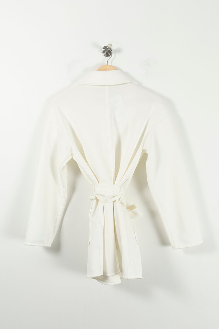 Trench Blanc - Taille XS/34 de la marque Max Mara | PARAD85782 - Vendu par Paradigme - Image 4