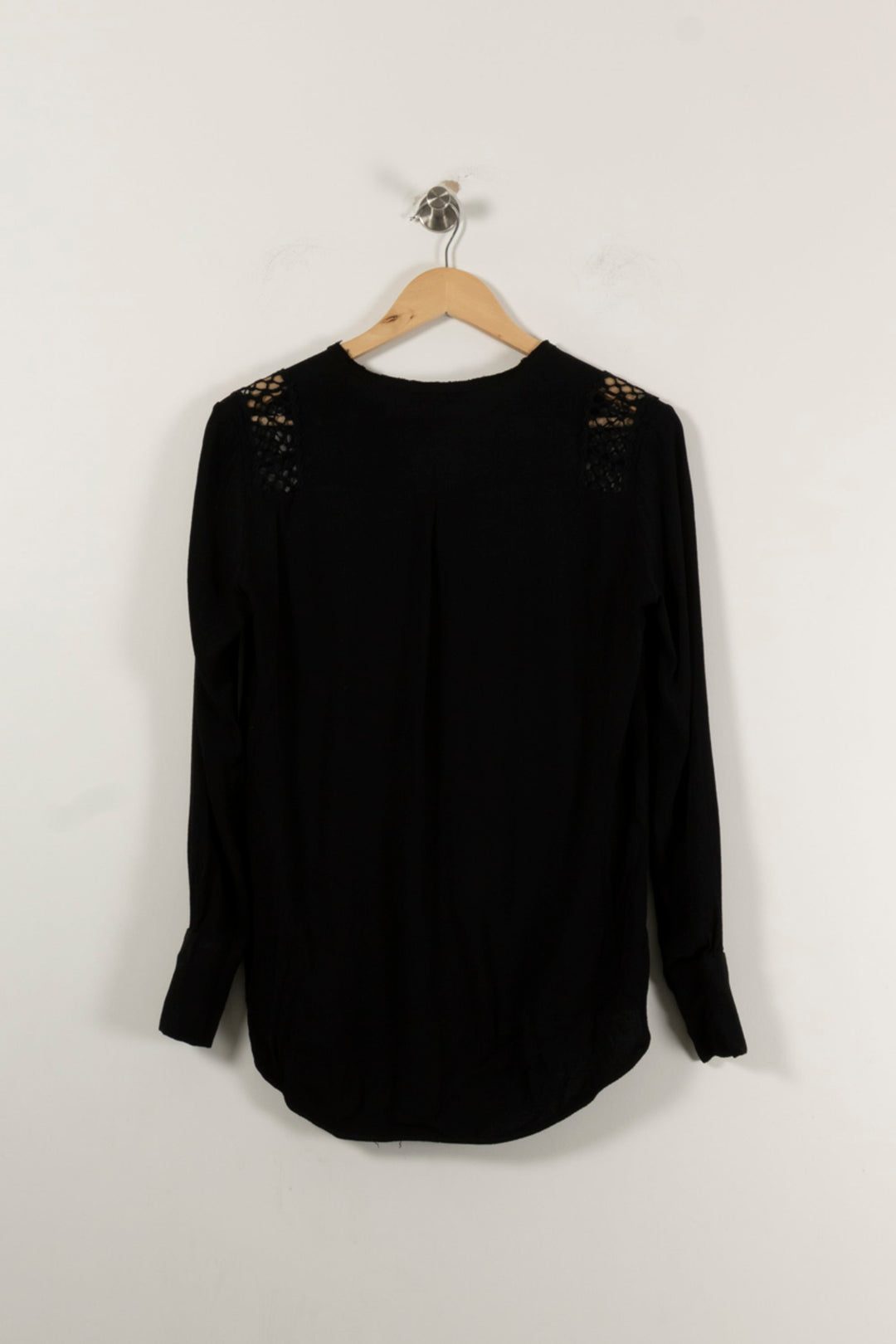 Blouse Noire - Taille M/38 de la marque Sandro | PARAD85785 - Vendu par Paradigme - Image 4