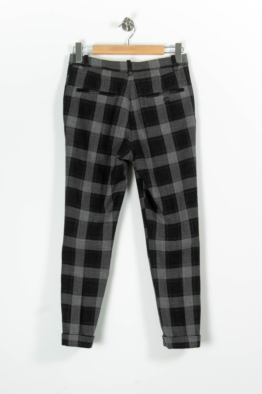 Pantalon Carreaux Noir et Gris - Taille M/38 de la marque Isabel Marant | PARAD85787 - Vendu par Paradigme - Image 4