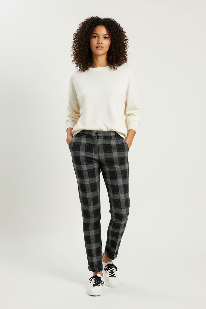 Pantalon Carreaux Noir et Gris - Taille M/38 de la marque Isabel Marant | PARAD85787 - Vendu par Paradigme - Image 1