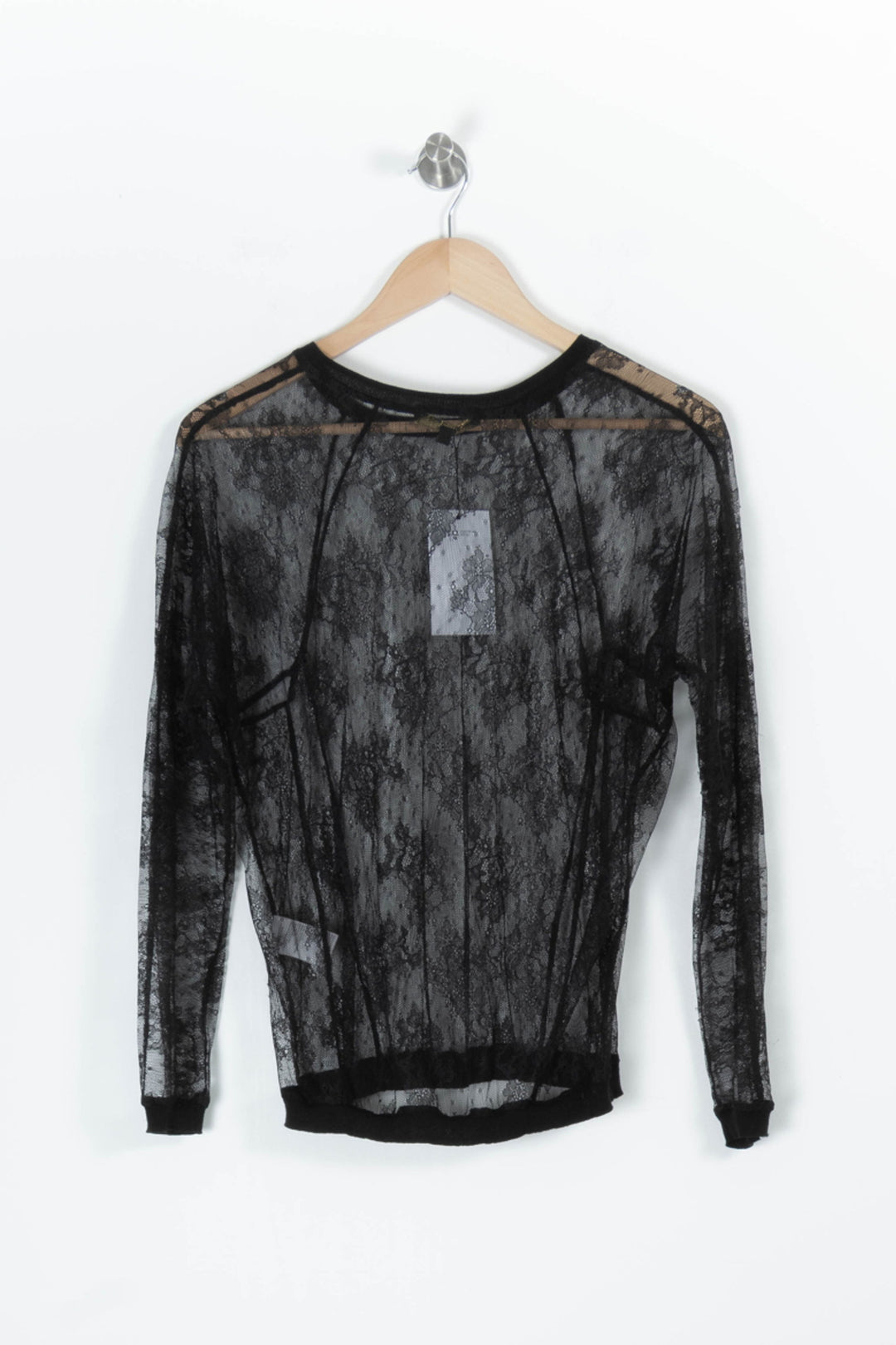 Blouse Transparente Noire - Taille S/36 de la marque Maje | PARAD85789 - Vendu par Paradigme - Image 4