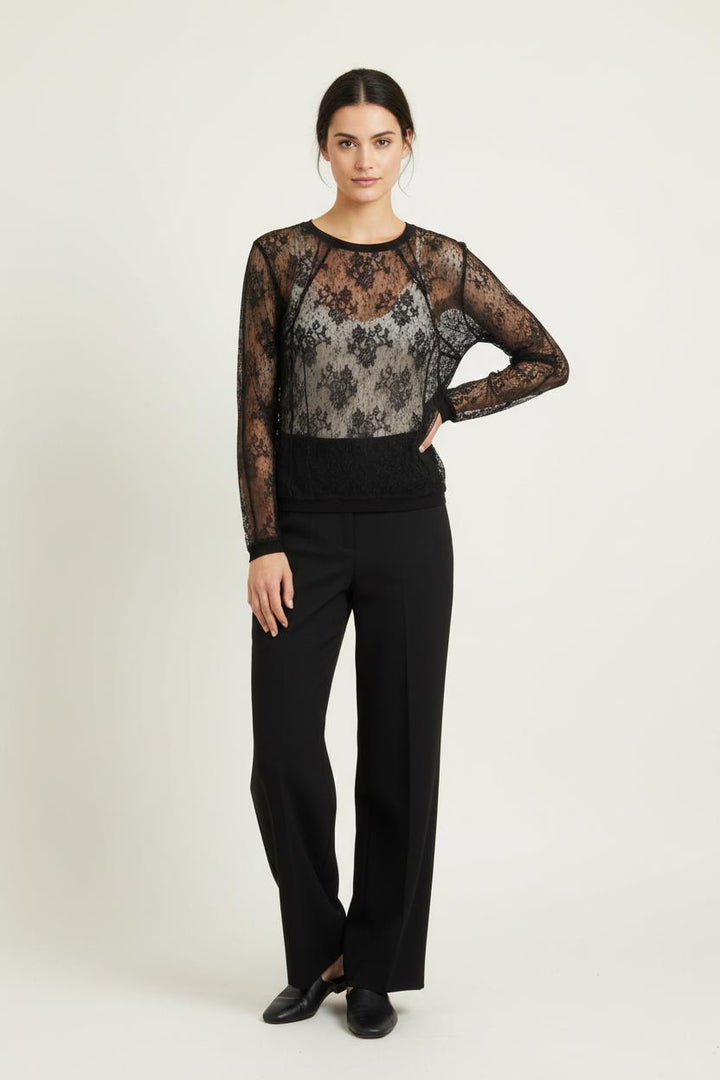 Blouse Transparente Noire - Taille S/36 de la marque Maje | PARAD85789 - Vendu par Paradigme - Image 1