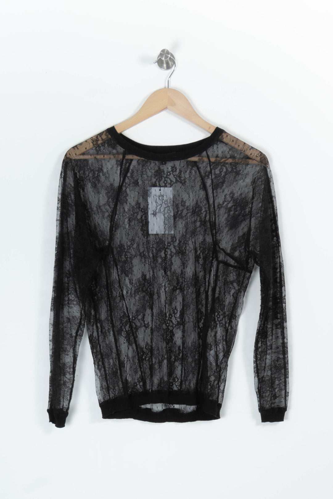 Blouse Transparente Noire - Taille S/36 de la marque Maje | PARAD85789 - Vendu par Paradigme - Image 2