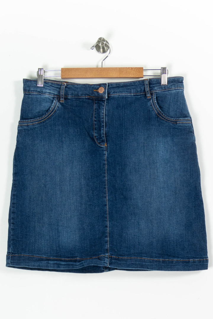 Jupe en Jean Bleue - Taille XXXL/46 de la marque Caroll | PARAD85804 - Vendu par Paradigme - Image 2